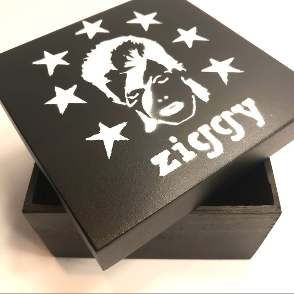 ZIGGY Stardust David Bowie inspired Rocker Box 4.5”x2.5” graffiti handma… - Picture 5 of 13